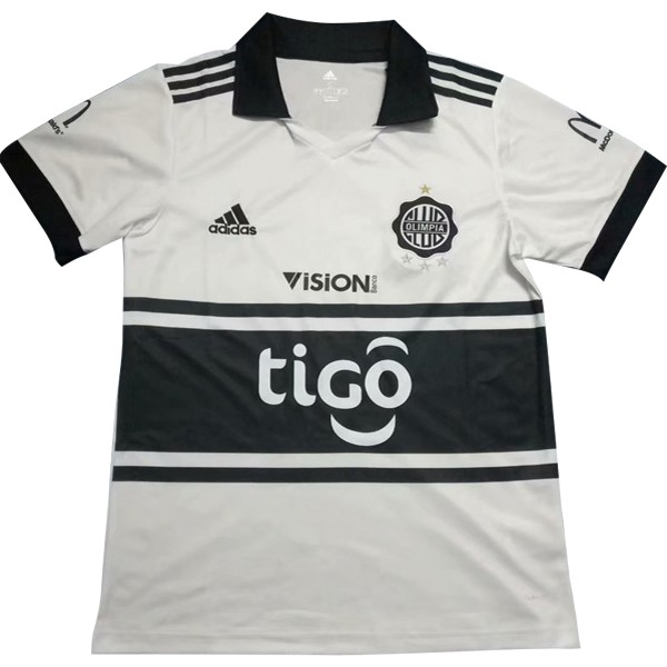 Camiseta Club Olimpia Replica Primera Ropa 2018/19 Blanco